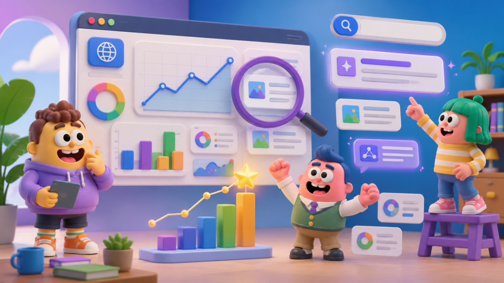 Search Console IA muestra la visibilidad en AI Overviews y AI Mode
